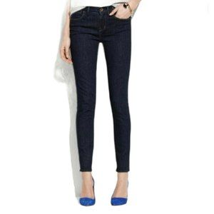 Madewell 37's Skinny Jeans Mid Rise Dark Wash Size 26x32